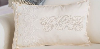 Elegant Monogramed Pillow