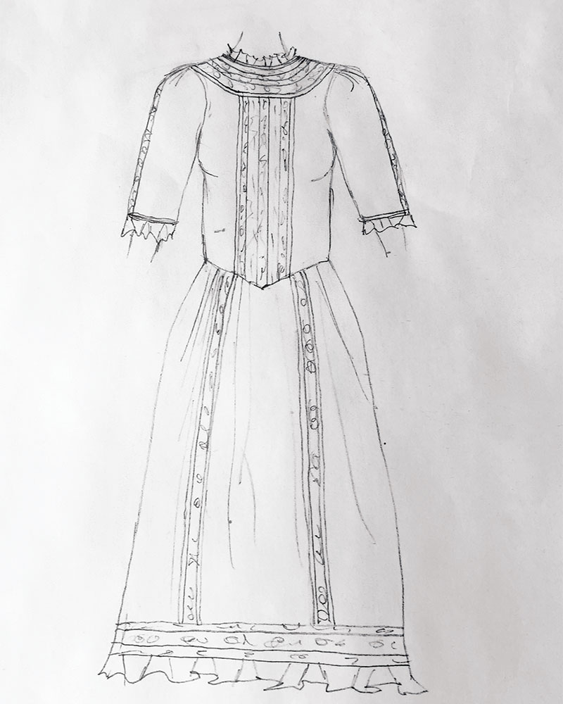Jillian’s Victorian Cotillion Dress Design